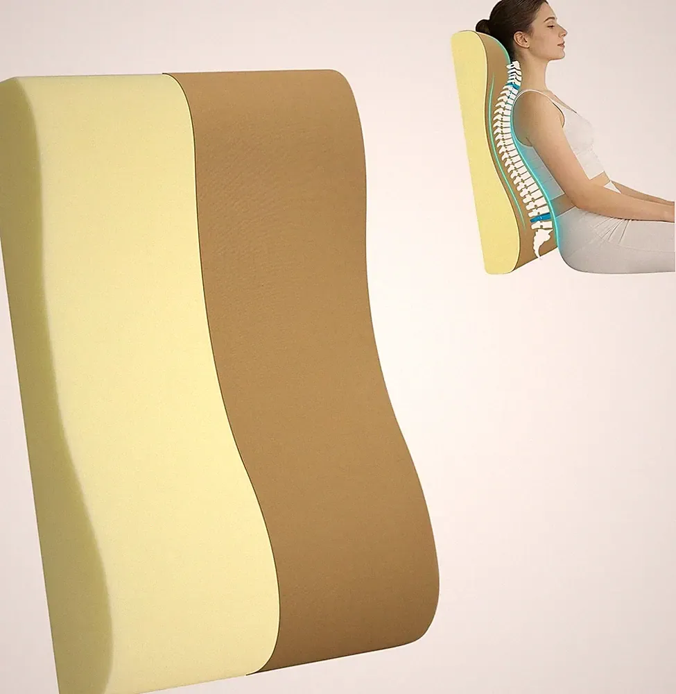 2-in-1 Ne Pillow Lumbar Support Pillow for Recliner Couch& Glider Chair