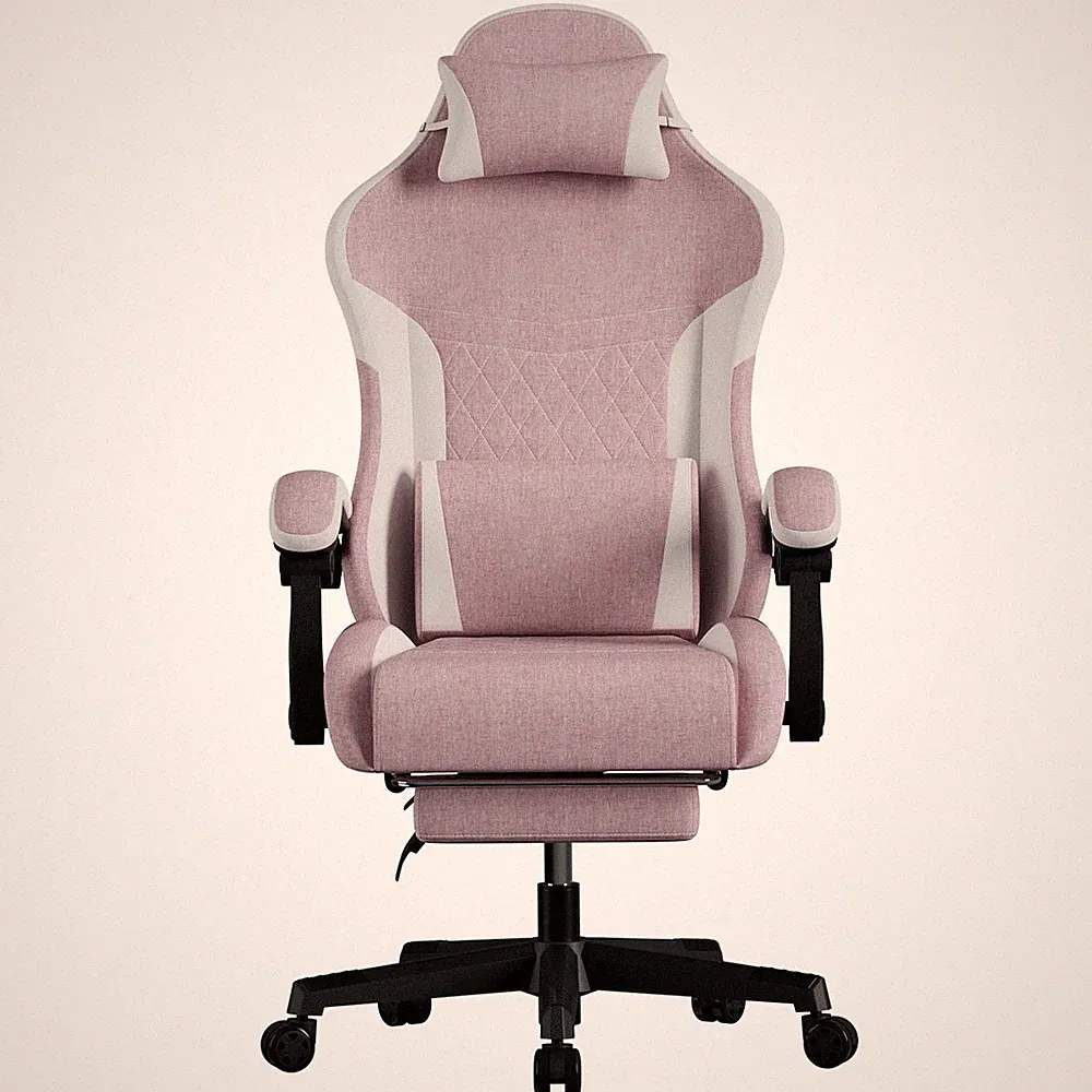 Ergonomic Gaming Chair with Footrest PU Leather Office Recliner Seat with Lumbar
