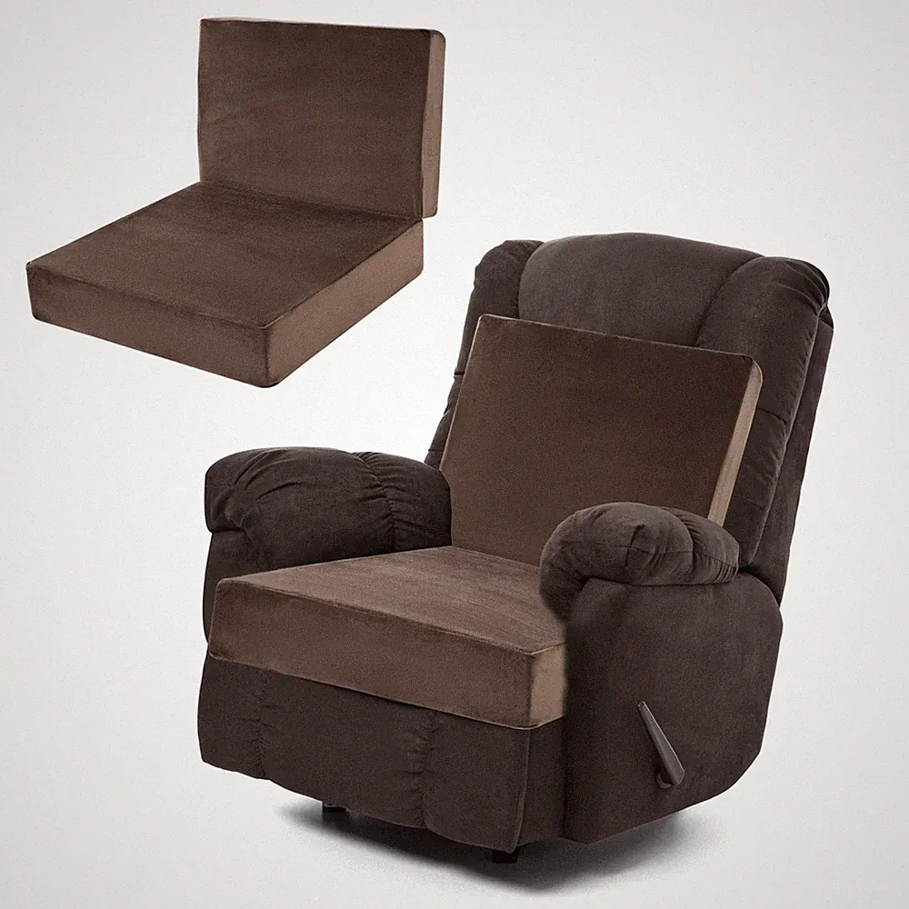 recliner seat cushion with lumbar support