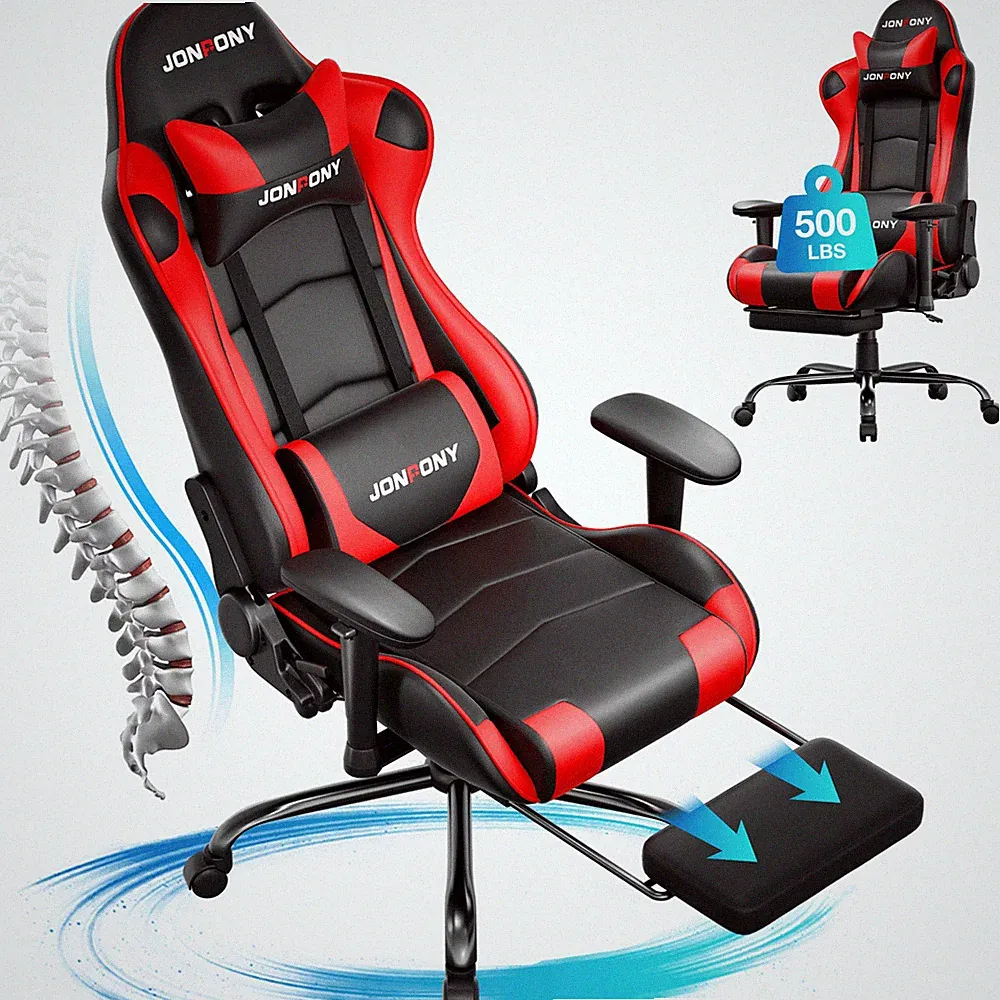 Gaming Computer Chair Lumbar Support Reclining Swivel Choose Your Color
