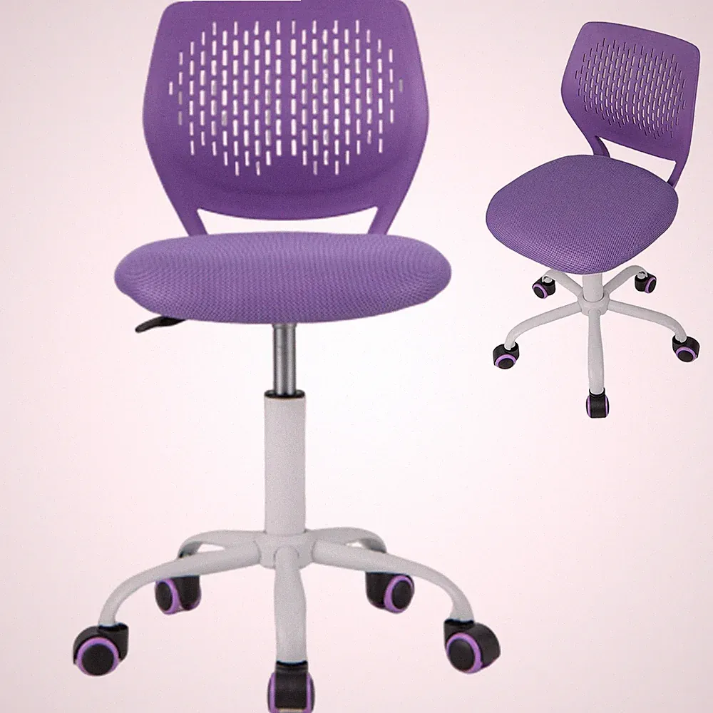 Kids Desk Chair, Purple Ergonomic Kids Office Chair Ages8-12 w/Lumbar Support...