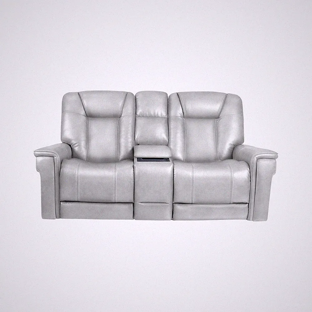 Loveseat w/Power Recline, Power Head Rests, Power Lumbar & Wireless Charger