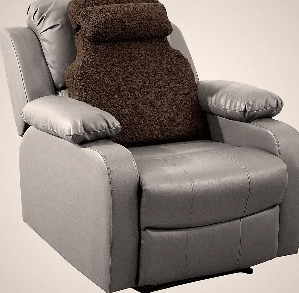 Lumbar Support Pillow w/Headrest for Recliner Memory Foam Recliner Chair Cushion