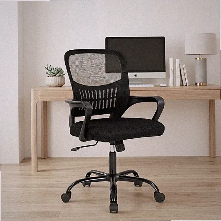 New Listing Ergonomic Mesh Office Chair Adjustable Height Desk Swivel with Lumbar Support