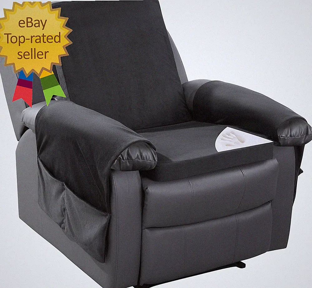Recliner Chair Cushion for Elderly with Lumbar Support Pillow & Recliner