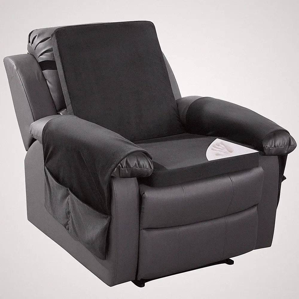 Recliner Chair Cushion for Elderly with Lumbar Support Pillow & Recliner Armreat