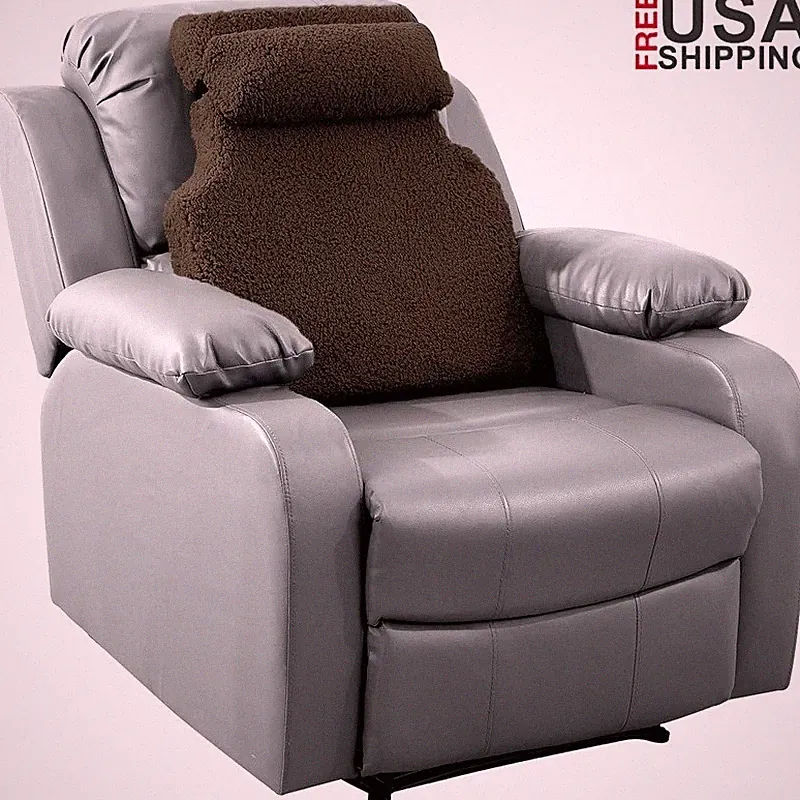 Recliner Lumbar Support Pillow Memory Foam Headrest Adjustable Back Cushion New